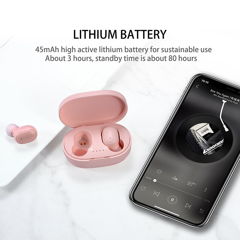 A6S TWS Earphones Wireless Blu - Bluetooth Headset On Ear review and price
