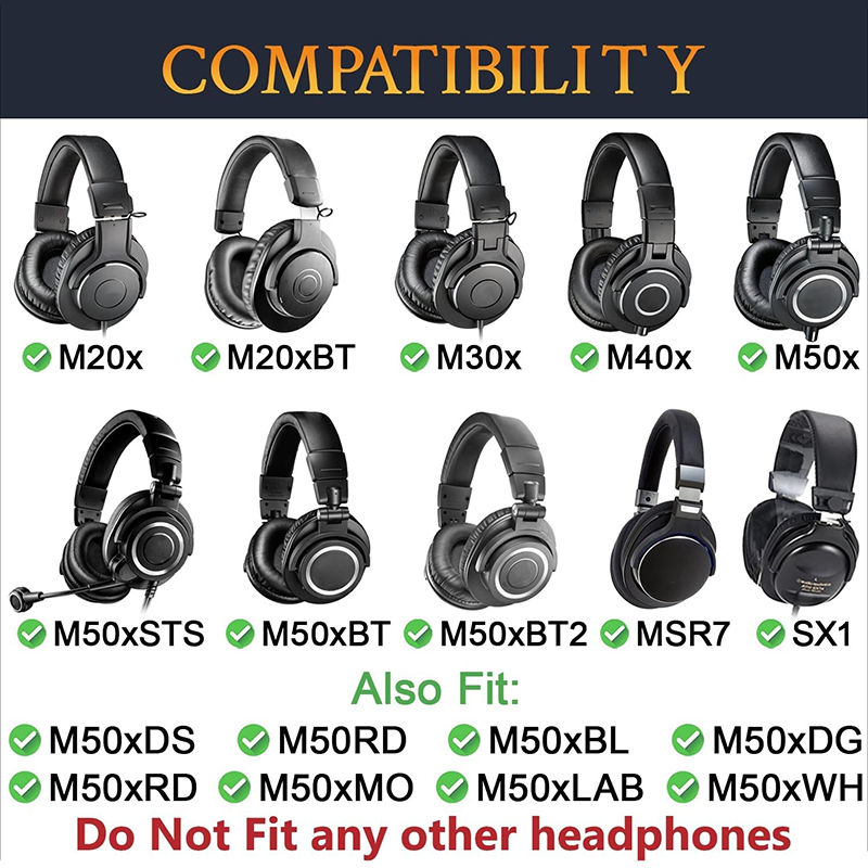 Replacement Ear Pads for Audio - Audio Technica Headphone Ath-M50X review and price