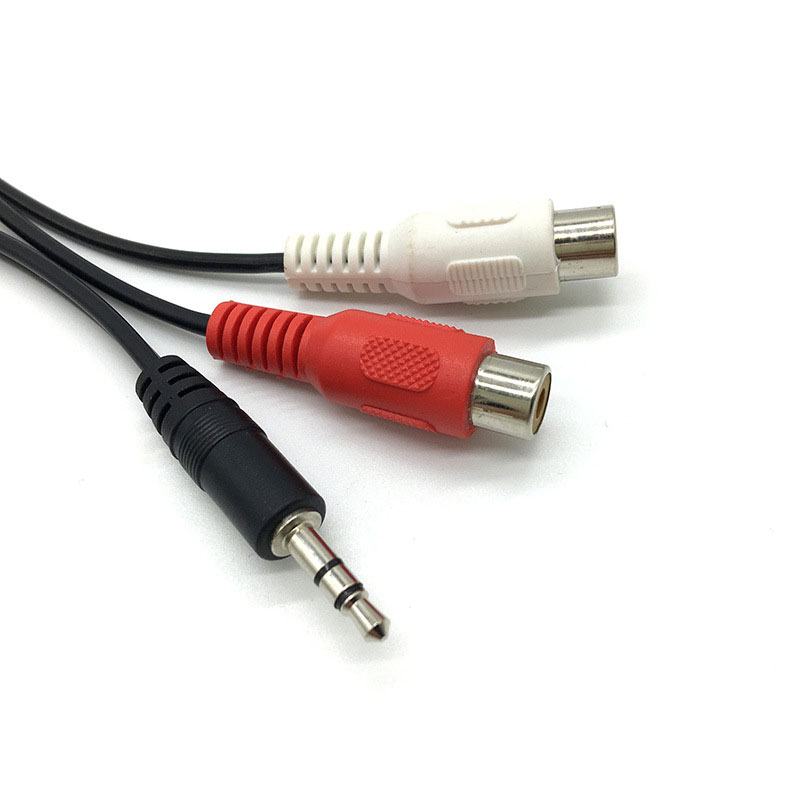 3.5 Jack Male to 2RCA 2AV Fema - Earphone Splitter Jack review and price